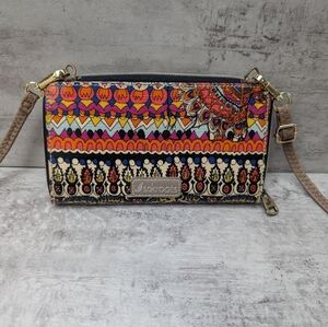 Sakroots Large Smartphone Crossbody Wallet Bag Purse Multicolor